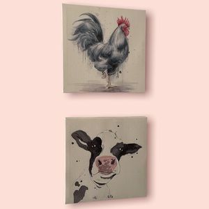 3* Farm Animal Canvas